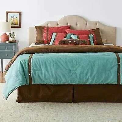 Turquoise Tooled Western Comforter Set