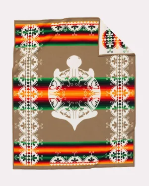 Turtle Creations Pendleton Wool Blanket bookcase, standing shelf