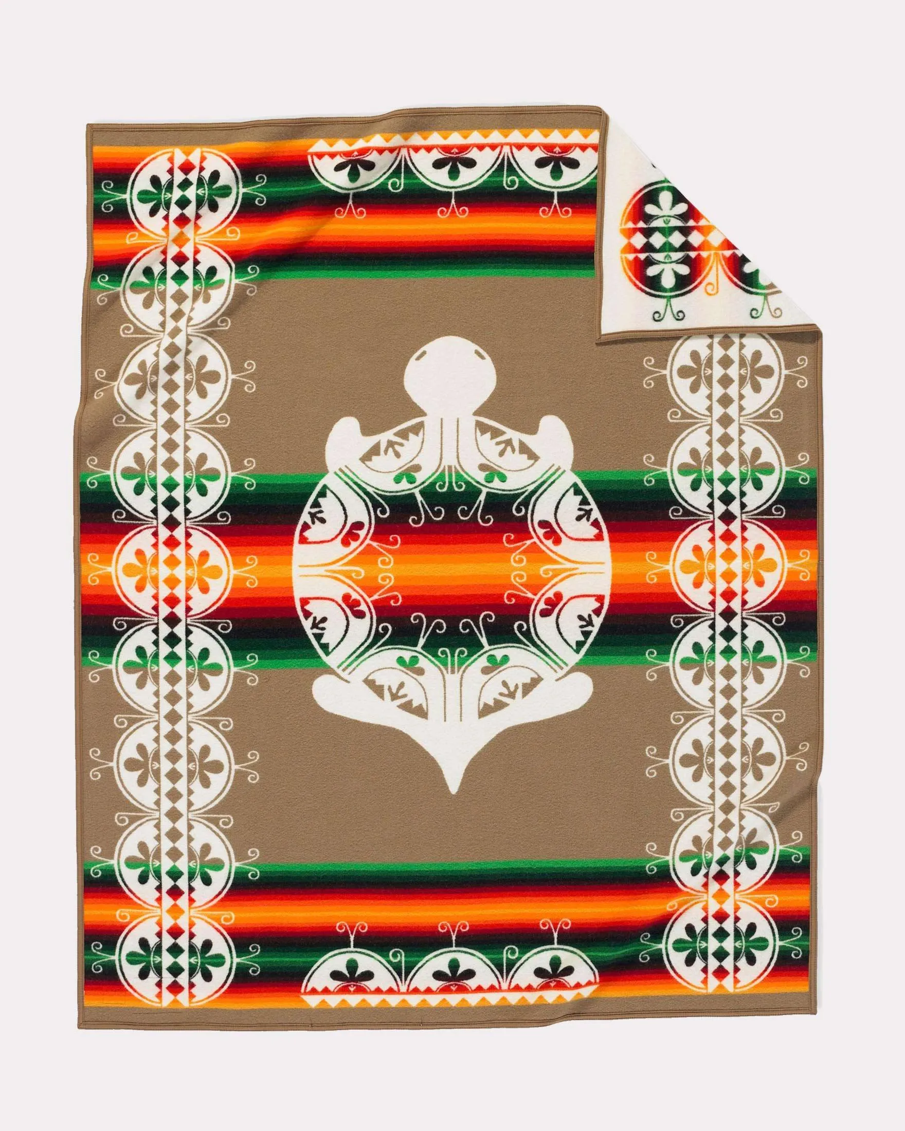 Turtle Creations Pendleton Wool Blanket bookcase, standing shelf