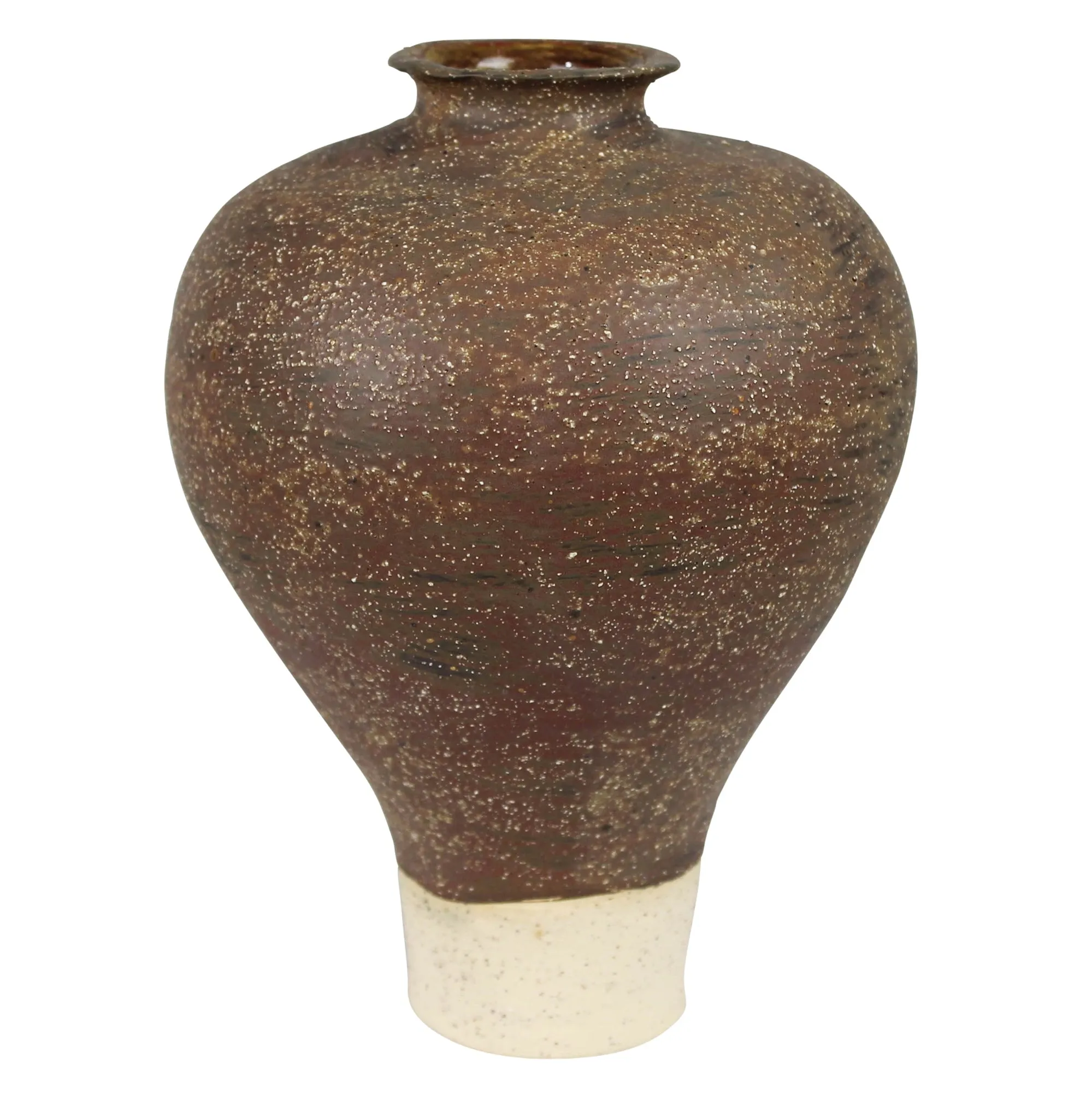 Umbria Narrow Bottom Vase, Ceramic, Brown Vase,Ceramic Vase