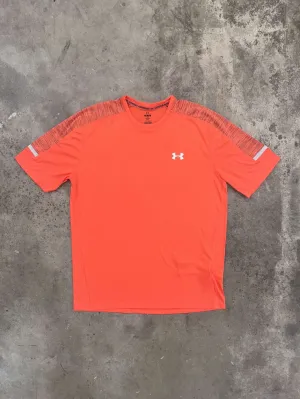 Under Armour Tech Utility T Shirt - Grey / Orange