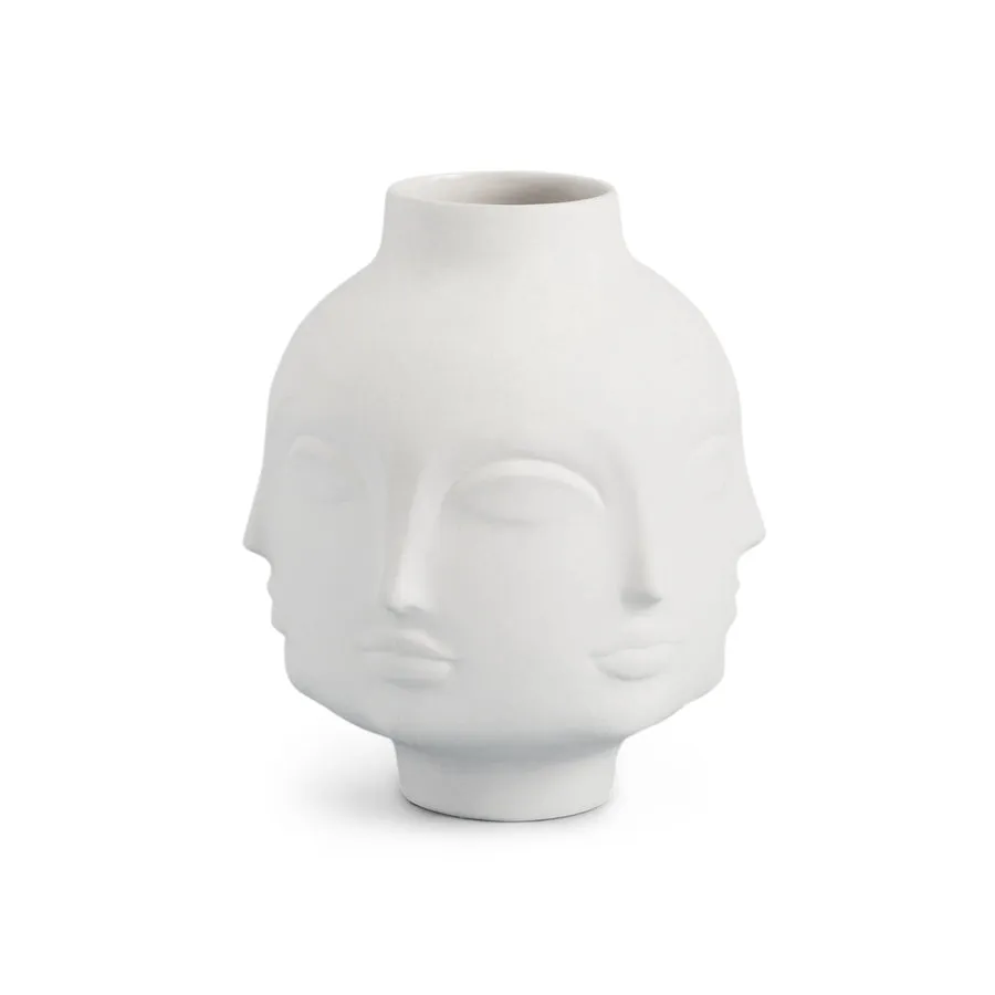 Unglazed Porcelain Face Vase | Jonathan Adler Dora Maar Vase,Glass Vase