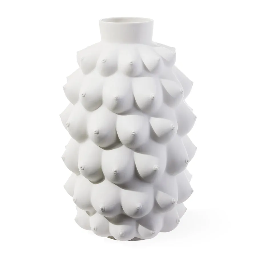 Unglazed Porcelain Vase | Jonathan Adler Georgia Vase,Glass Vase