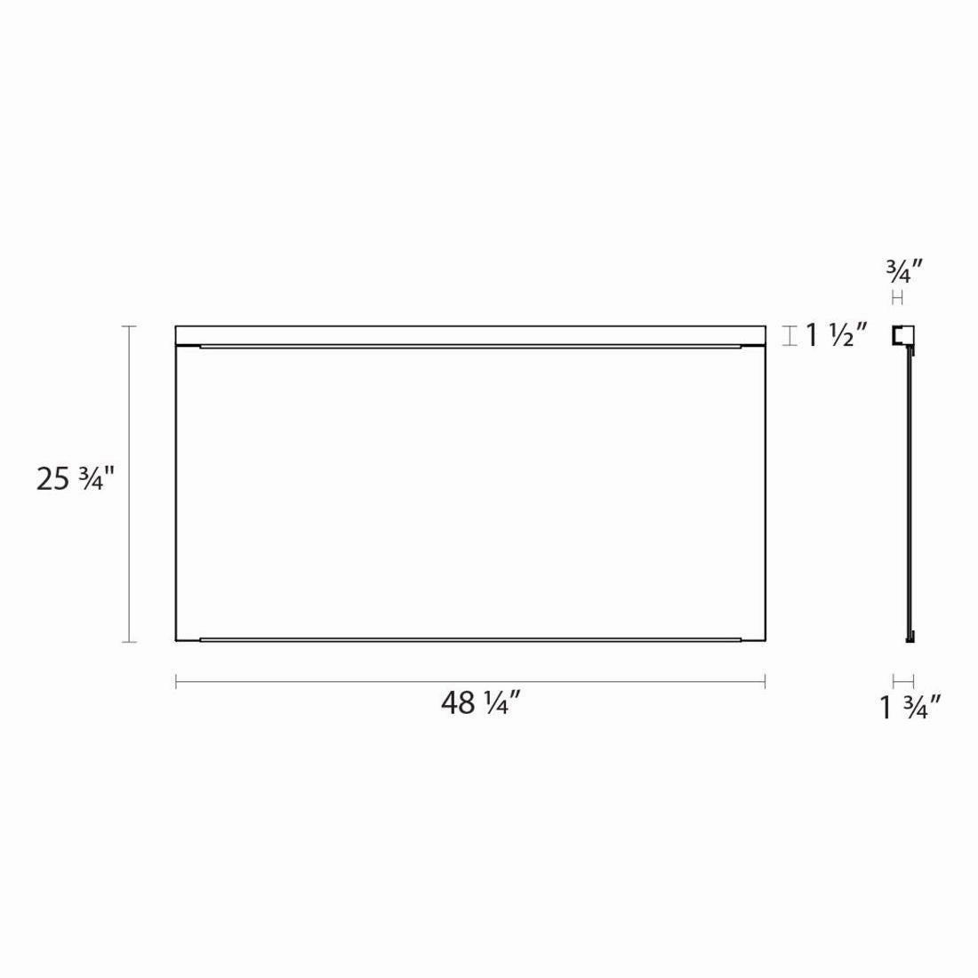 Vanity Slim Horizontal LED Mirror Kit