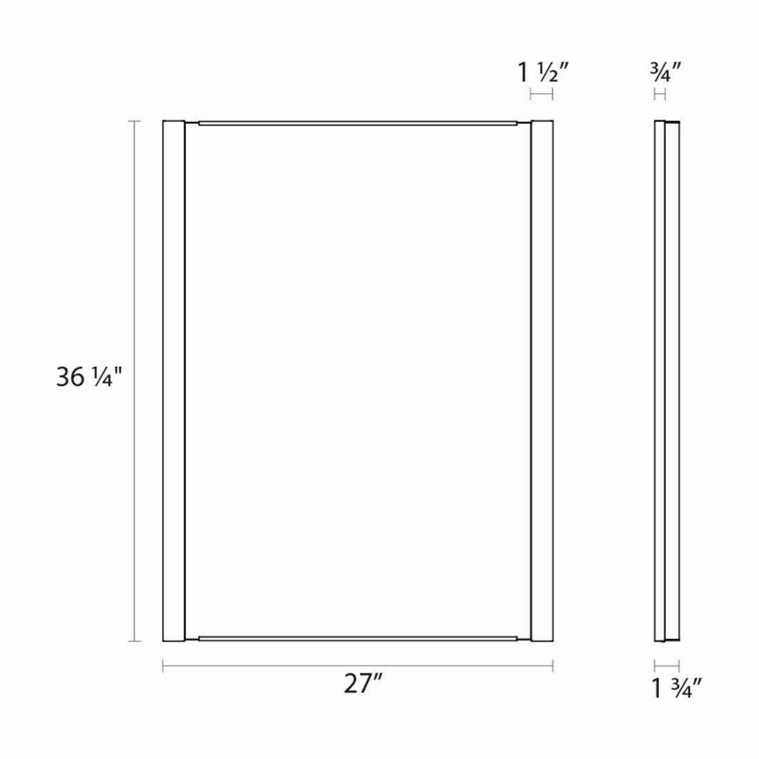 Vanity Slim Vertical LED Mirror Kit