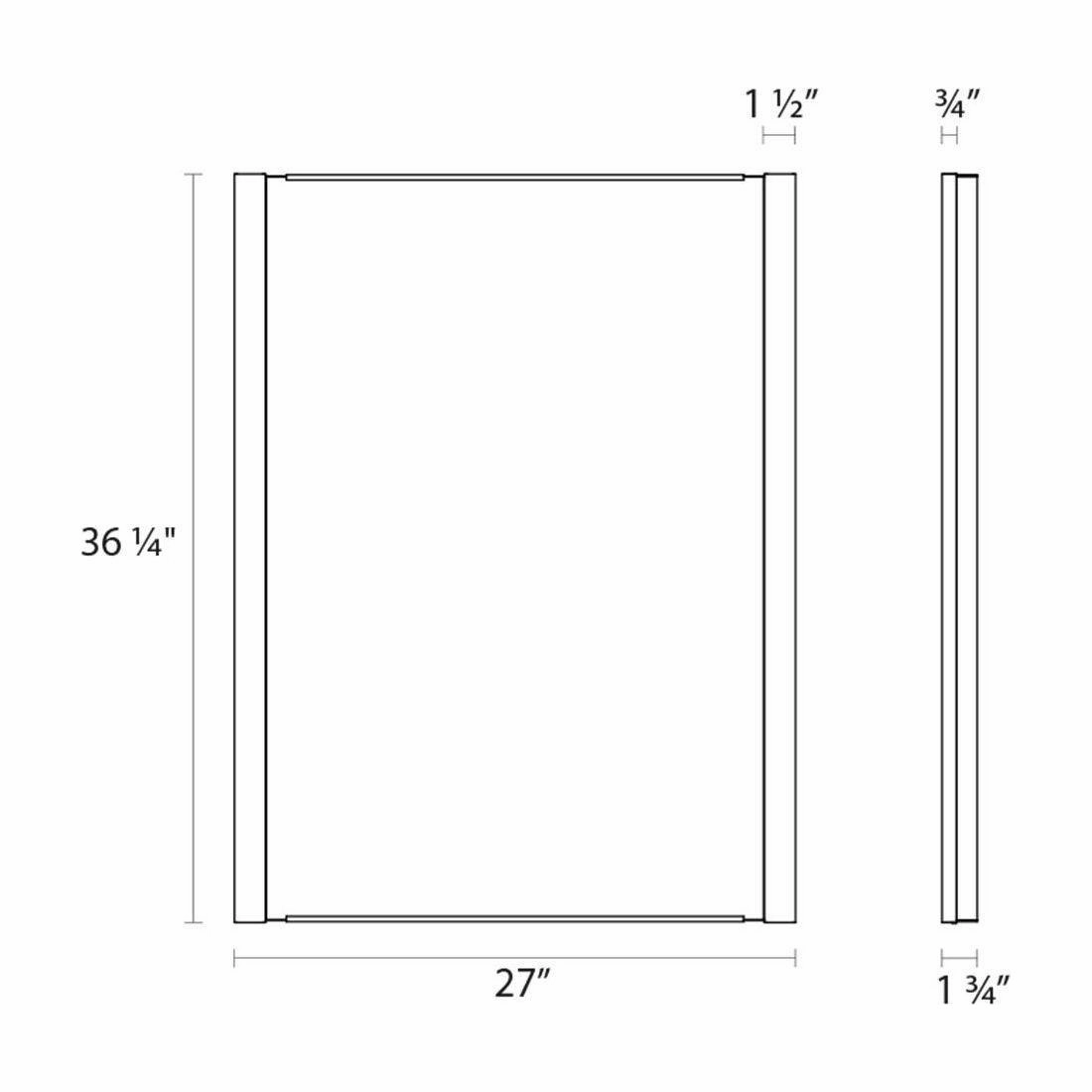 Vanity Slim Vertical LED Mirror Kit