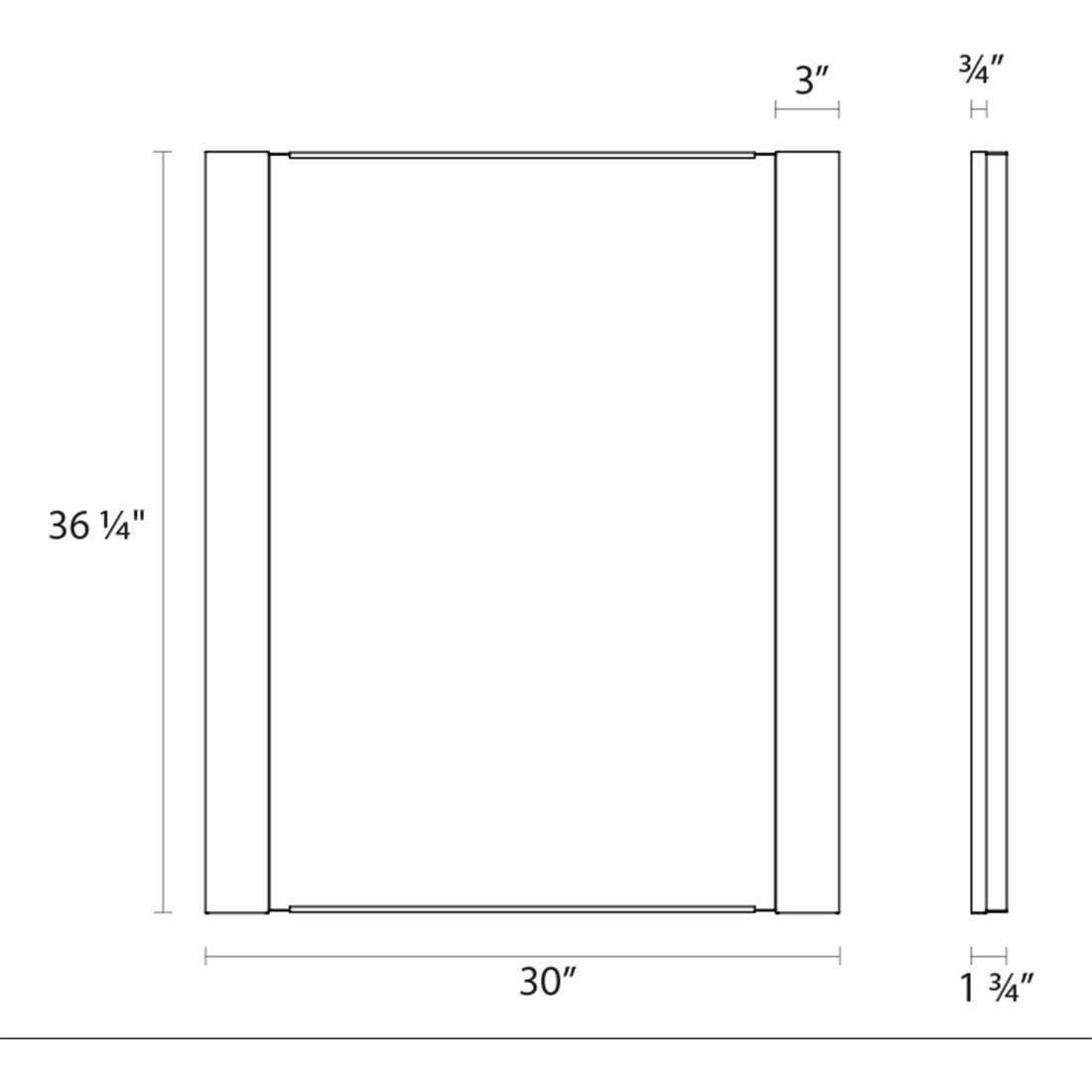 Vanity Wide Vertical LED Mirror Kit