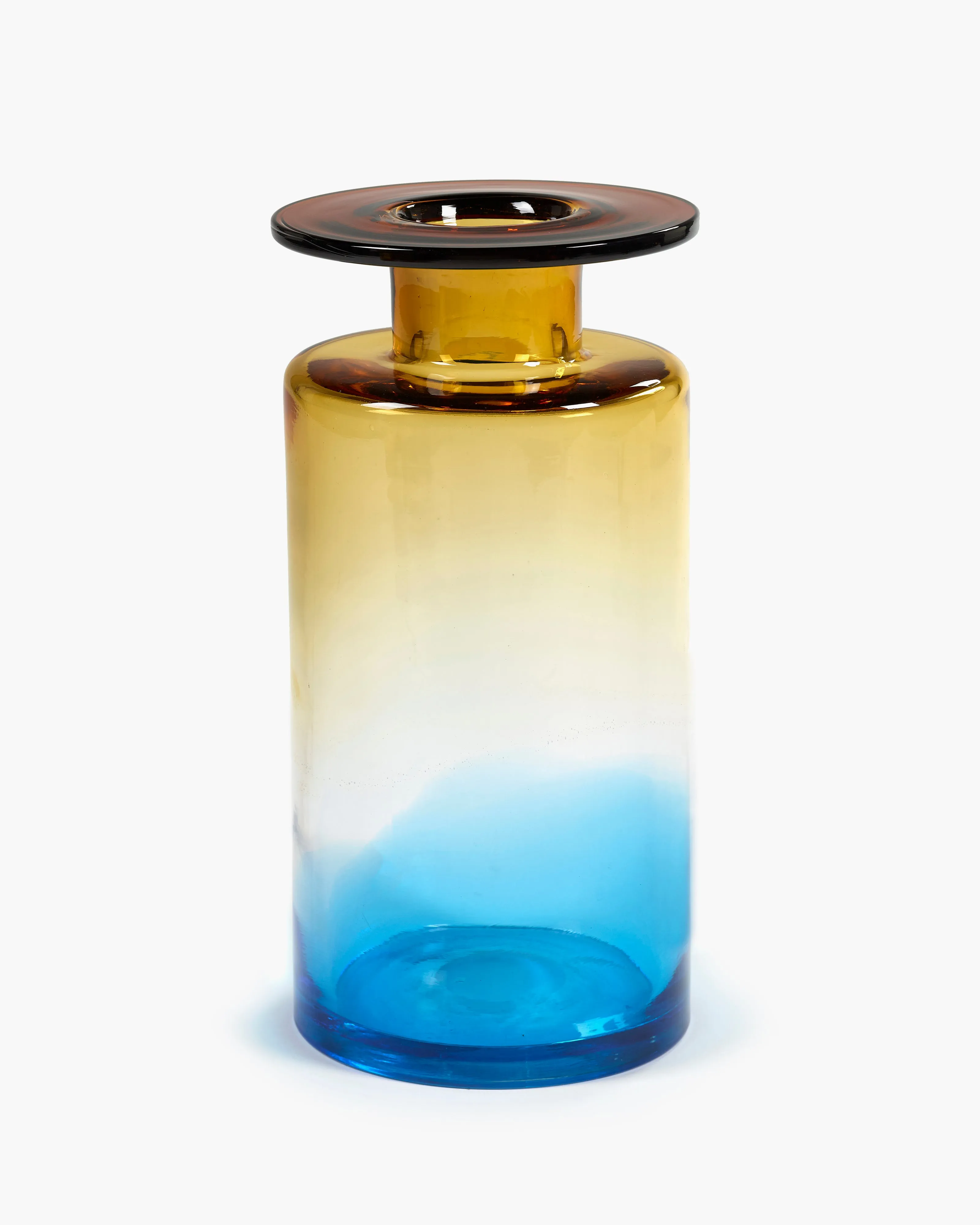 Vase L blue/amber Wind & fire Vase,Decorative Vase