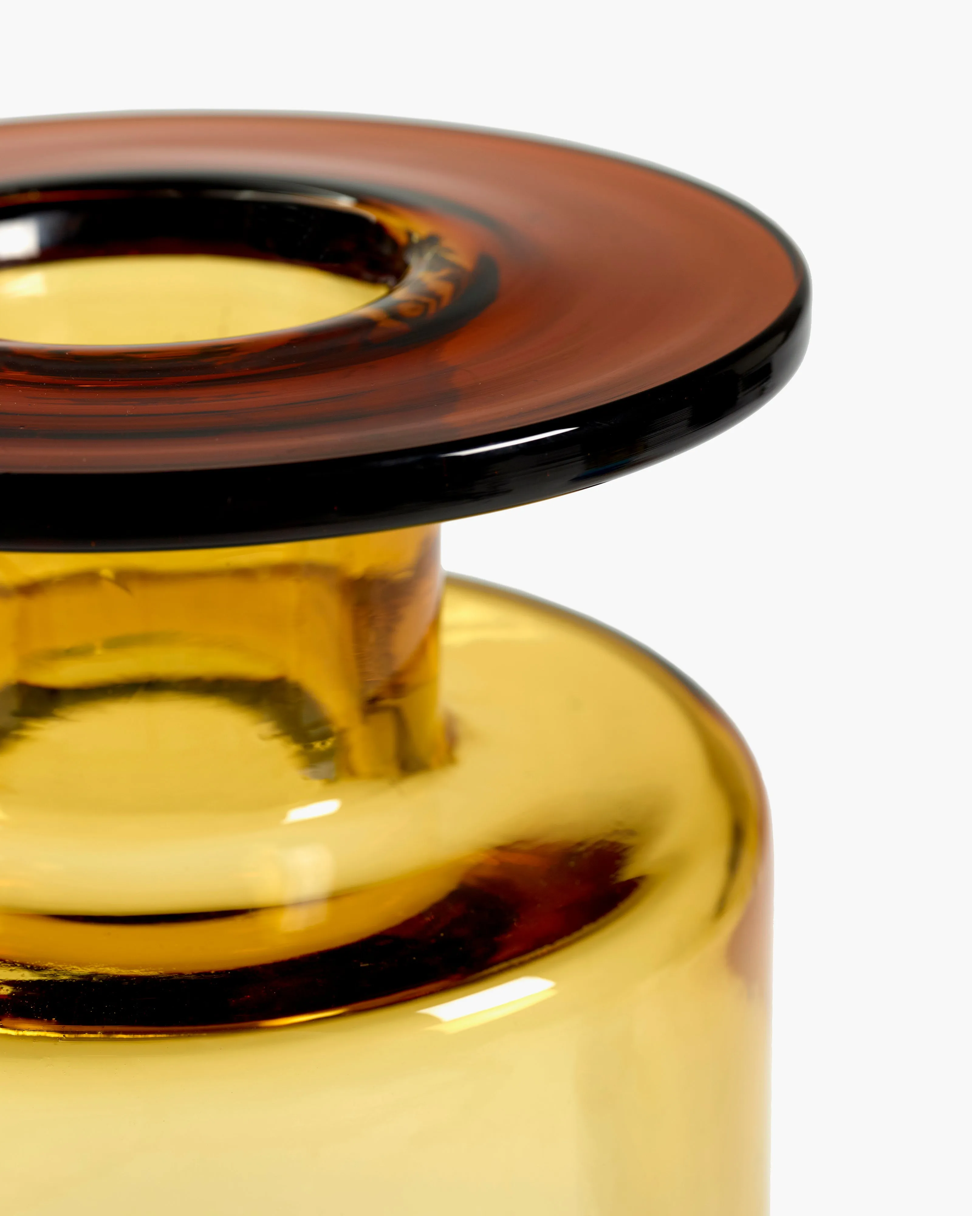 Vase M amber/black Wind & fire