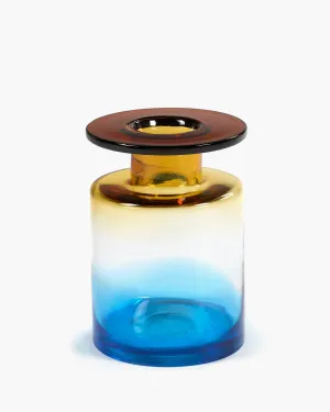Vase M blue/amber Wind & fire Vase,Decorative Vase