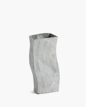 Vase Tide 03 white Metal Sculptures Vase,Decorative Vase