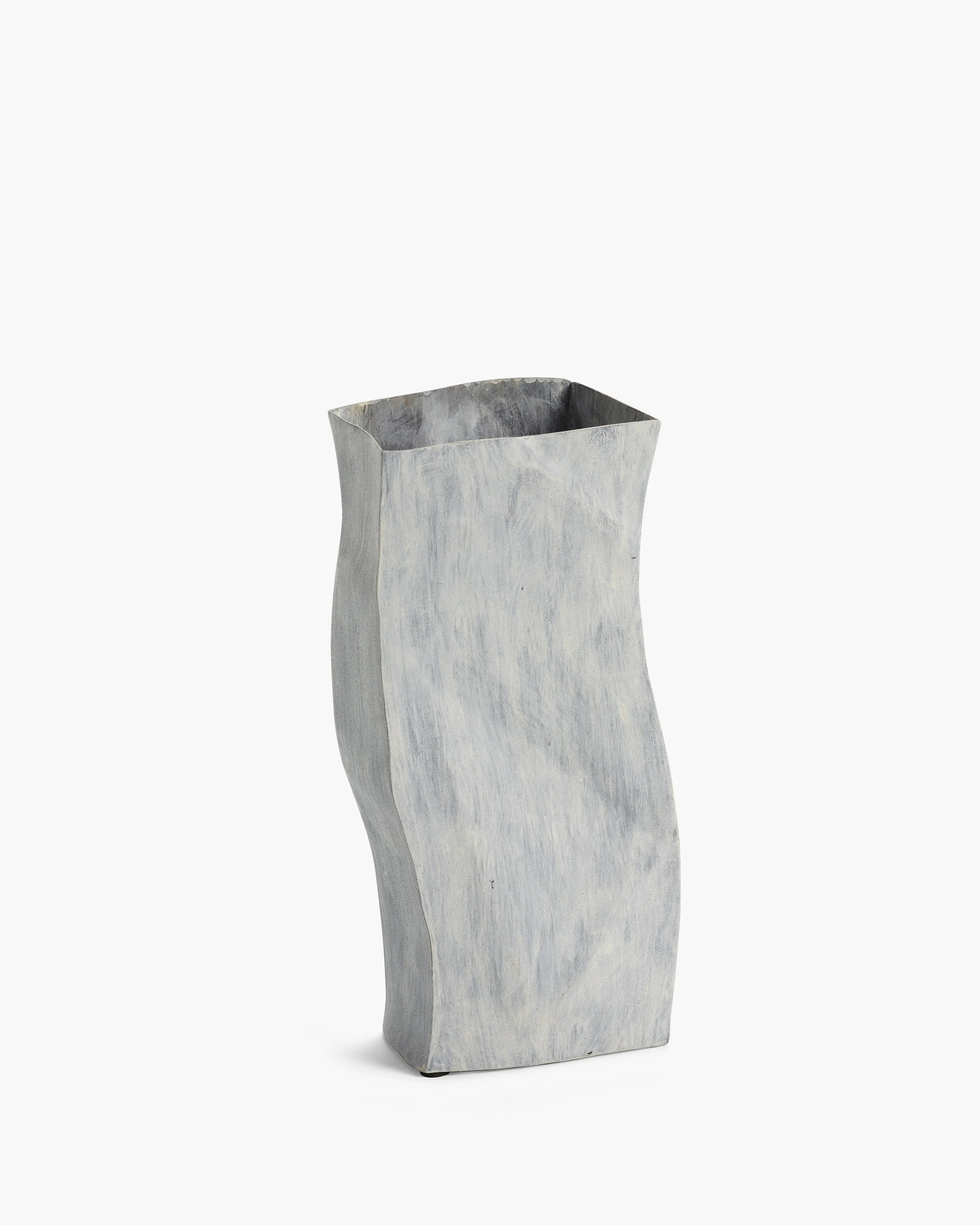 Vase Tide 03 white Metal Sculptures Vase,Decorative Vase