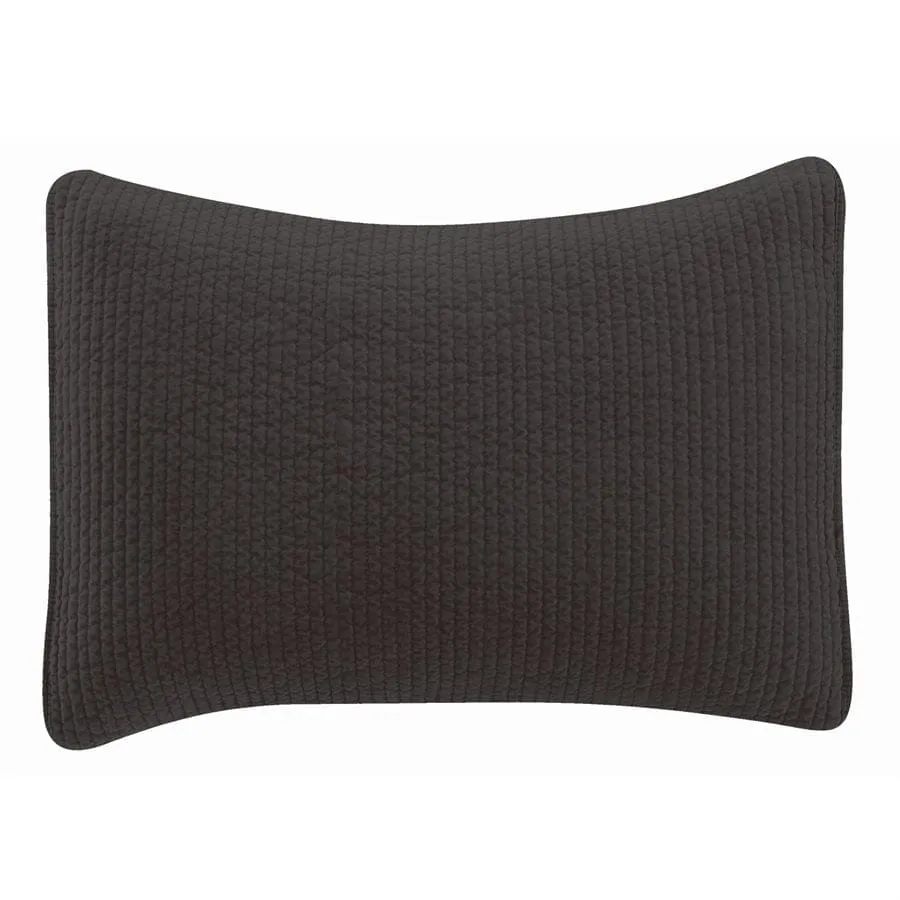 Velvet Quilted King Pillow Shams - Stonewashed in 9 Colors pillow inserts, mattress pad