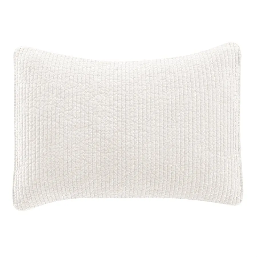Velvet Quilted King Pillow Shams - Stonewashed in 9 Colors