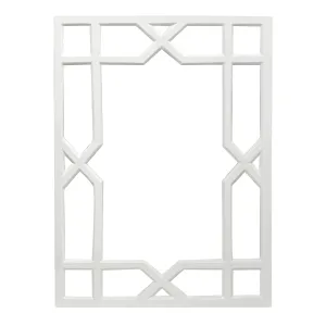 Vero White Lacquered Trellis Mirror Cutting Board,Kitchen Board