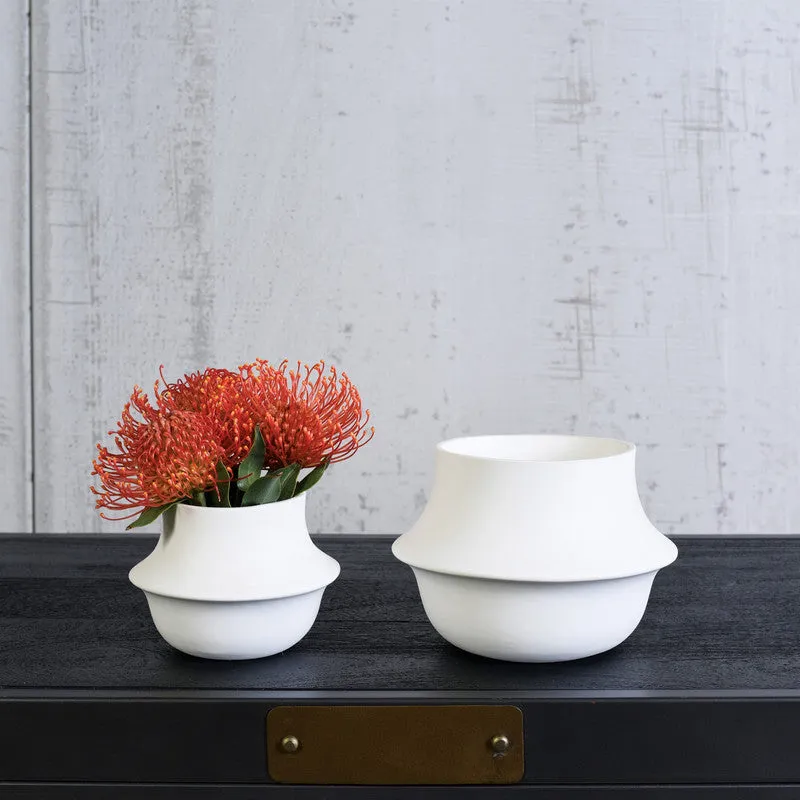 Vita Vase - Lrg - Bisque White
