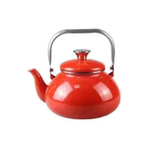 Vitantonio Smalto RED Enameled Tea Kettle 79535 table lamp, bedside lamp