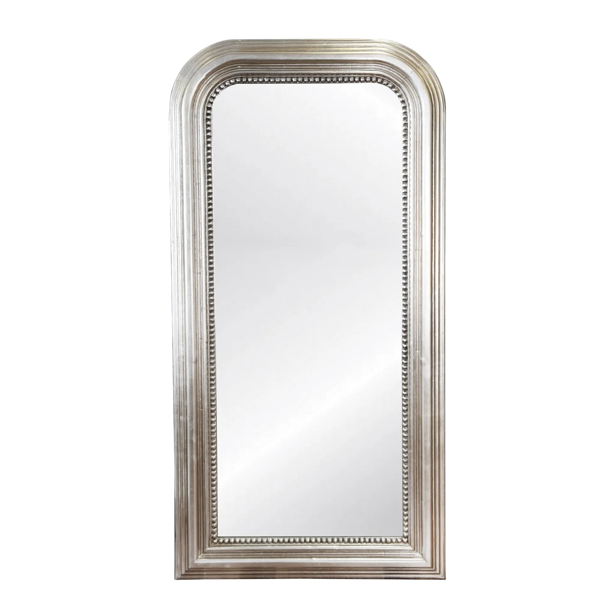 Waverly Hand Carved Curved Top Rectangular Floor Mirror