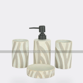 Wavy Bath Set Shower Curtain,Waterproof Curtain