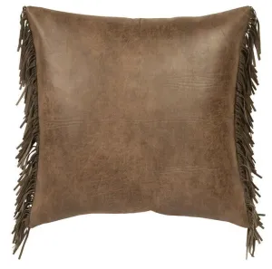 Western Fringe Faux Leather Euro Sham pillow inserts, mattress pad
