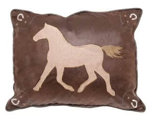 Western Horse Throw Pillow storage cart, utility cart
