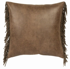 Western Fringe Faux Leather Euro Sham luxury bedding, duvet cover