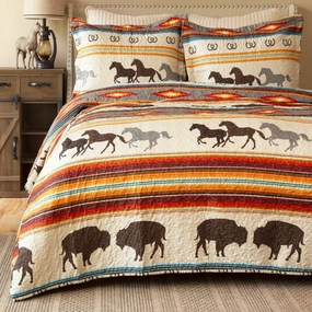 Western Frontier Quilt Set luxury bedding, duvet cover
