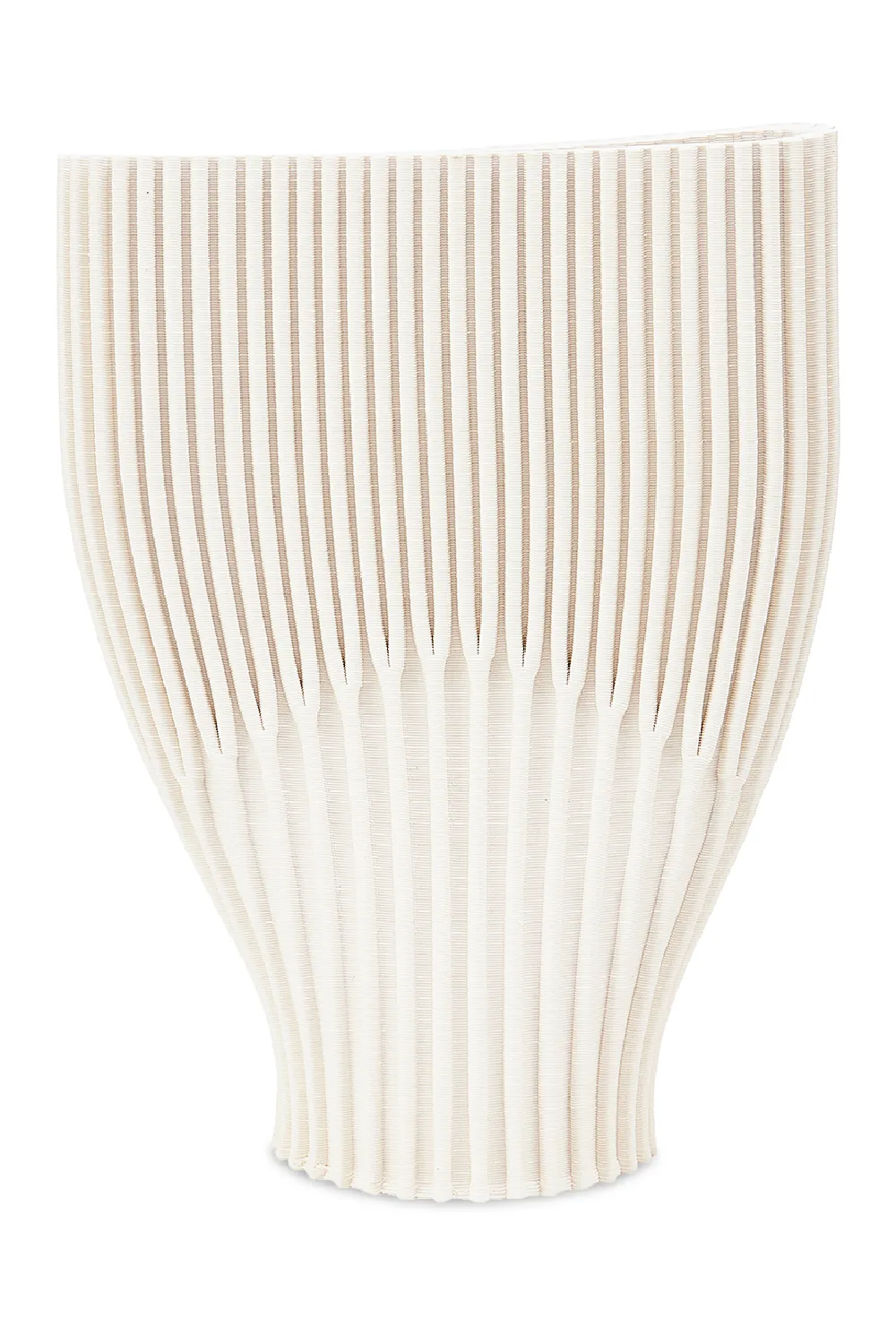 White 3D Printed Ceramic Vase | Liang & Eimil Carreto Vase,Glass Vase