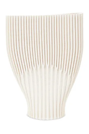 White 3D Printed Ceramic Vase | Liang & Eimil Carreto Vase,Glass Vase