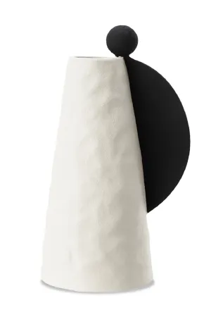 White Ceramic Conical Vase | Liang & Eimil Aionis Vase,Glass Vase