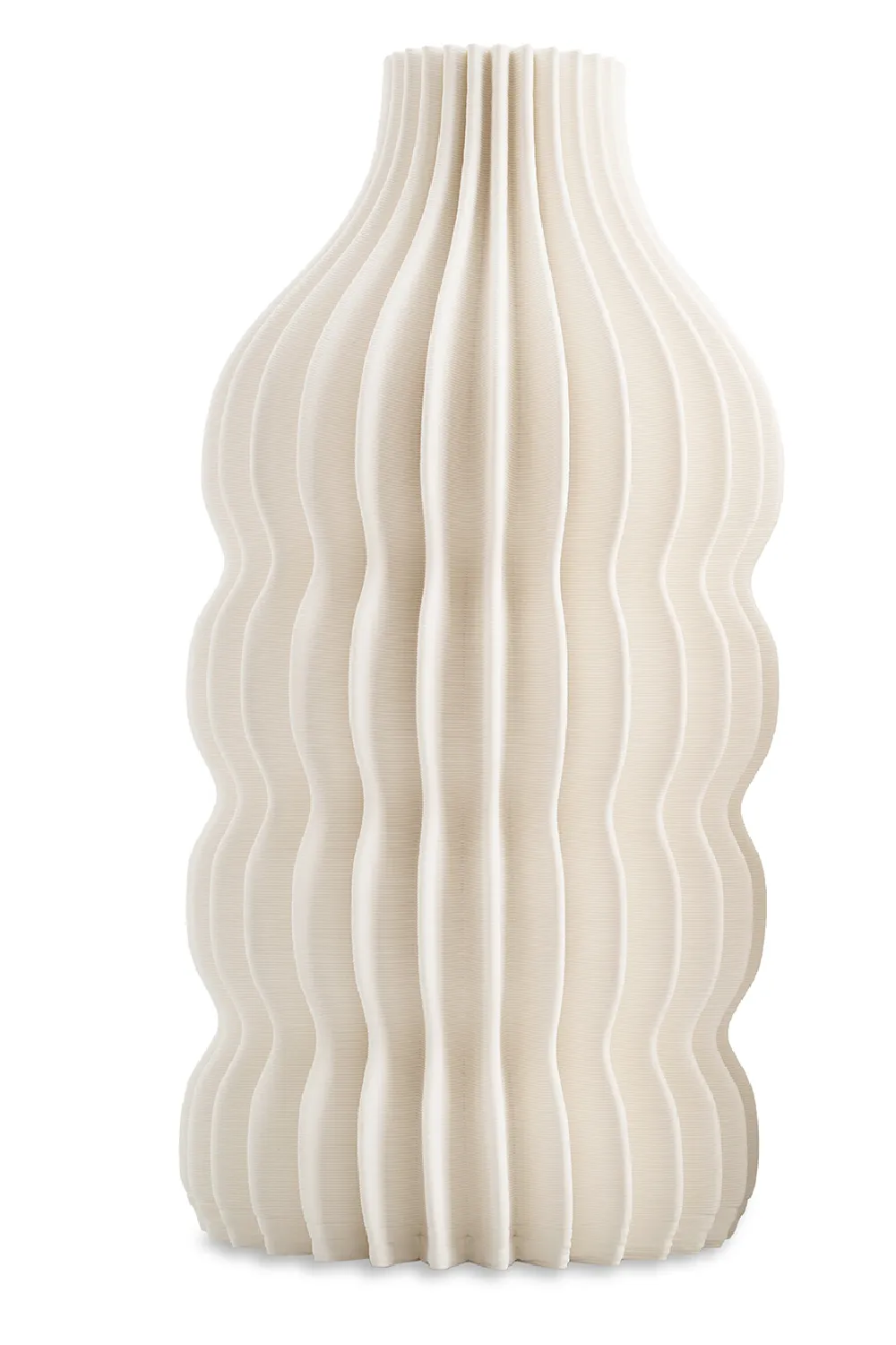 White Ceramic Fluted Vase | Liang & Eimil Iverna