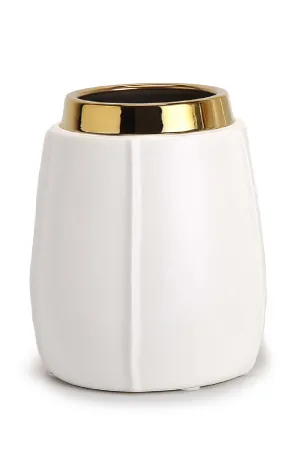 White Ceramic Modern Vase | Liang & Eimil Vicar Vase,Glass Vase