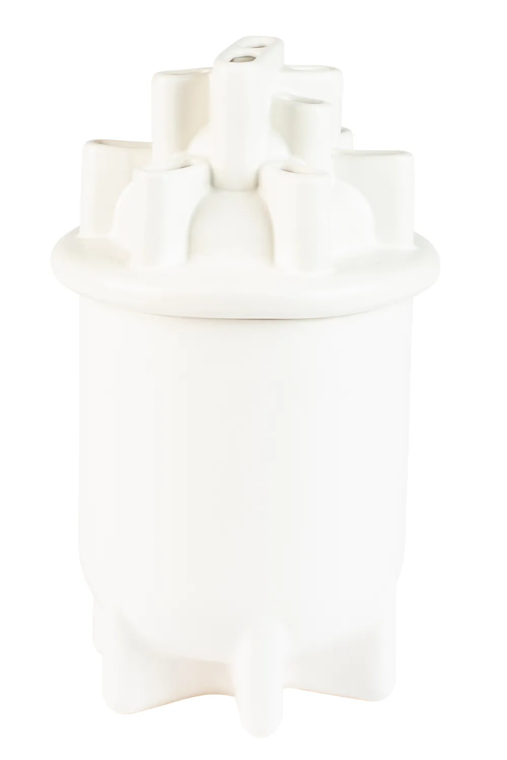 White Ceramic Modern Vase | Zuiver Bassin