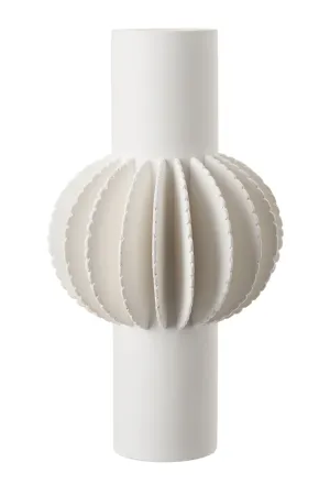 White Ceramic Petal Vase | Liang & Eimil Lara Vase,Glass Vase