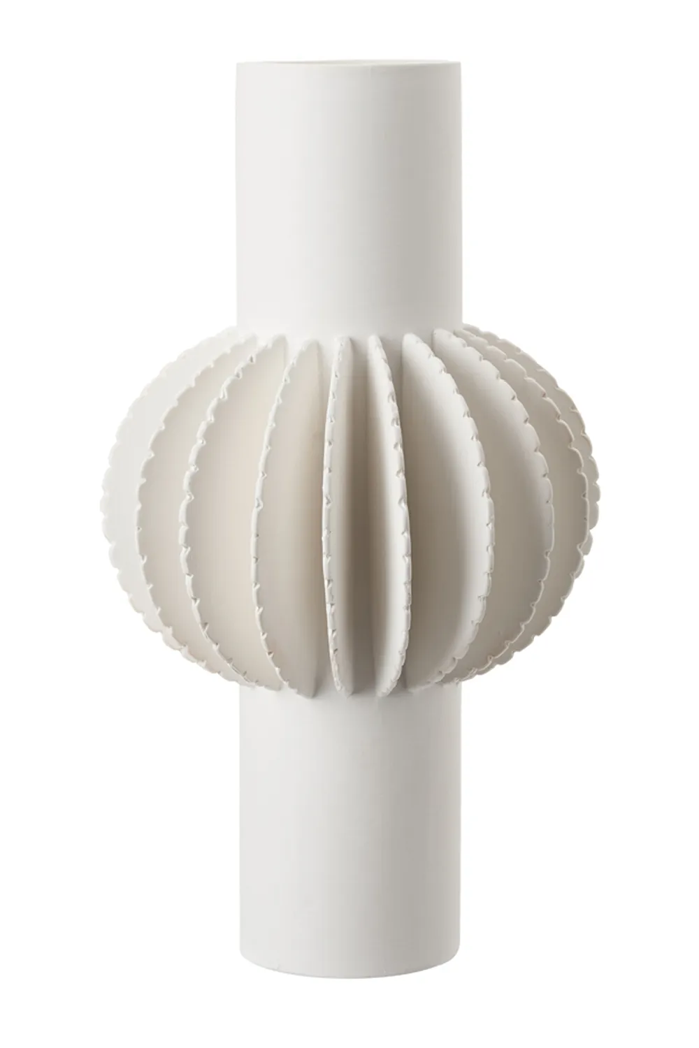 White Ceramic Petal Vase | Liang & Eimil Lara Vase,Glass Vase