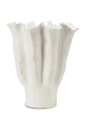 White Ceramic Sculptural Vase | Liang & Eimil Gianna Vase,Glass Vase