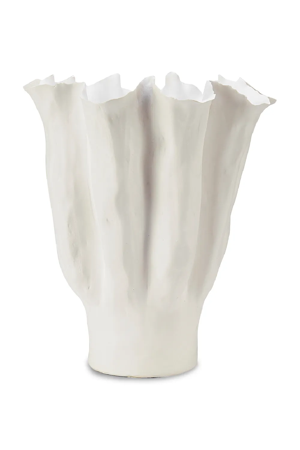 White Ceramic Sculptural Vase | Liang & Eimil Gianna Vase,Glass Vase