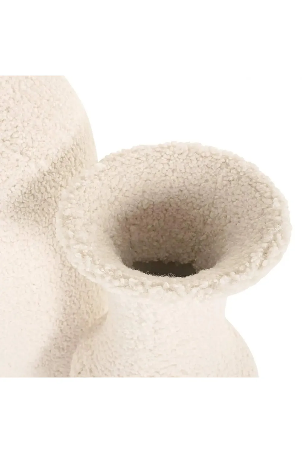 White Ceramic Vase | OROA Fluffy