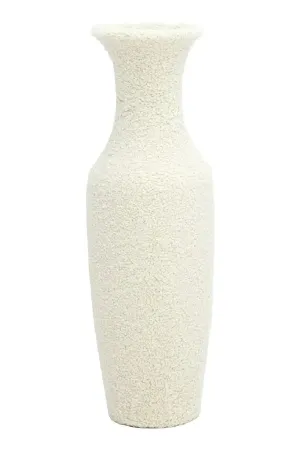 White Ceramic Vase | OROA Fluffy Vase,Glass Vase