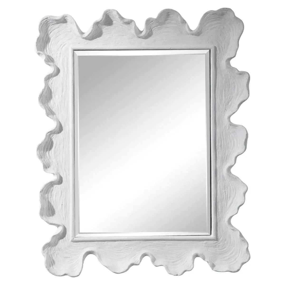 White Coral Inspired Scalloped Mirror Cutting Board,Kitchen Board