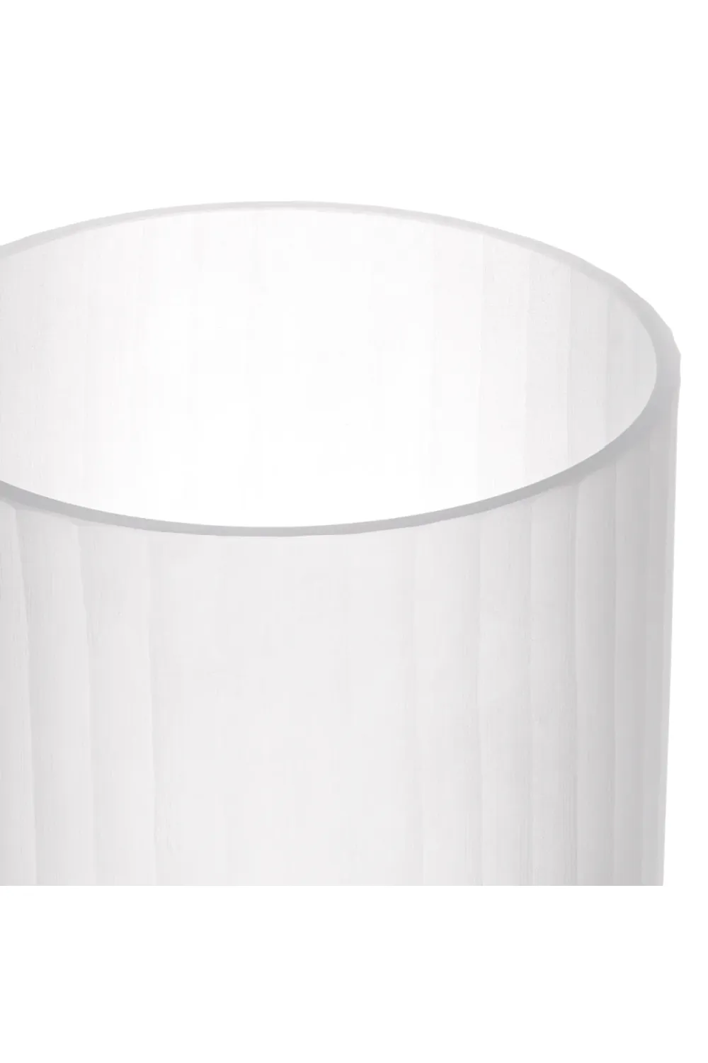 White Frosted Glass Vase | Eichholtz Haight