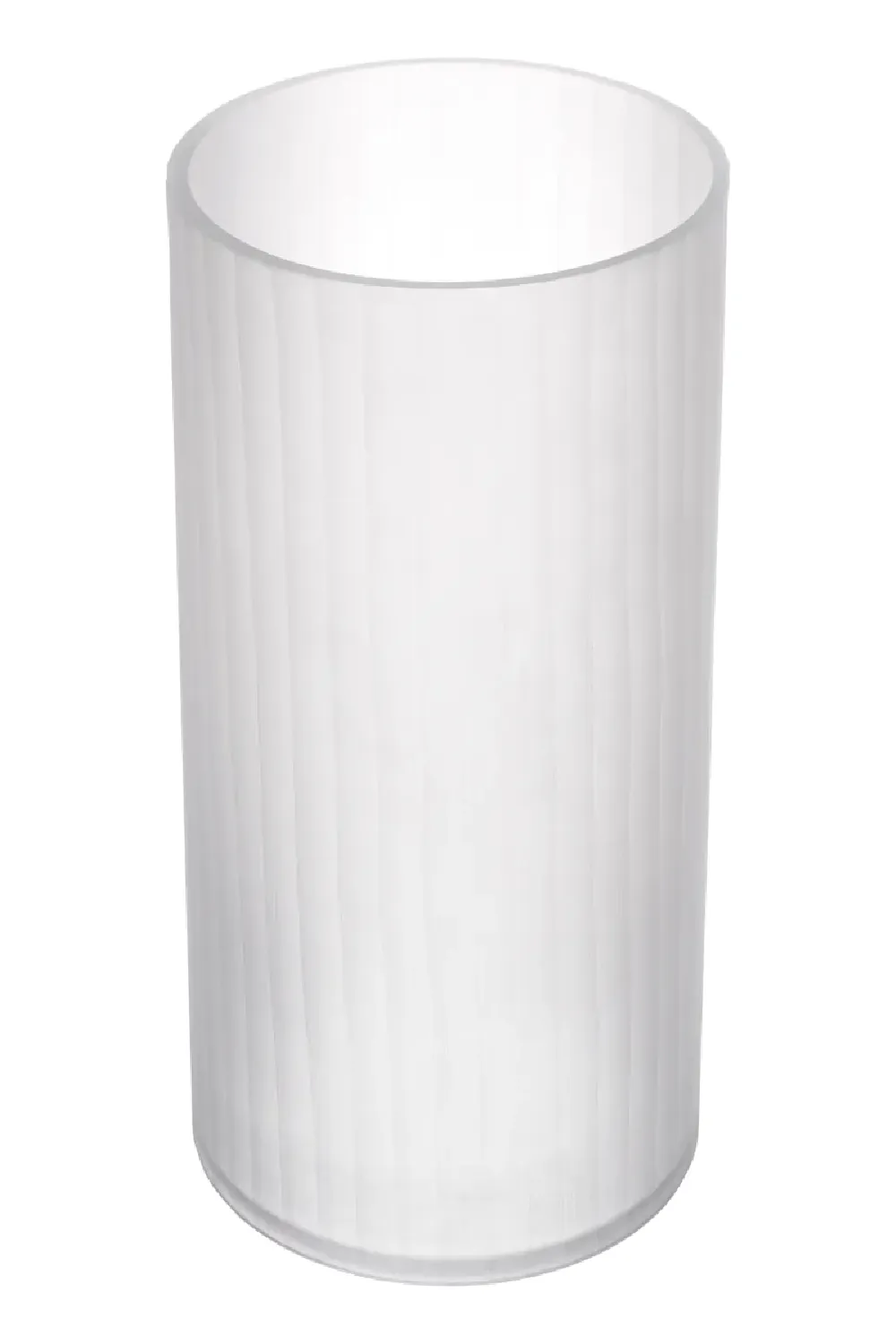 White Frosted Glass Vase | Eichholtz Haight