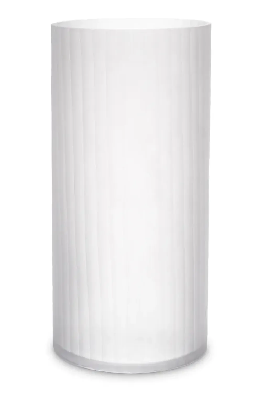White Frosted Glass Vase | Eichholtz Haight Vase,Glass Vase