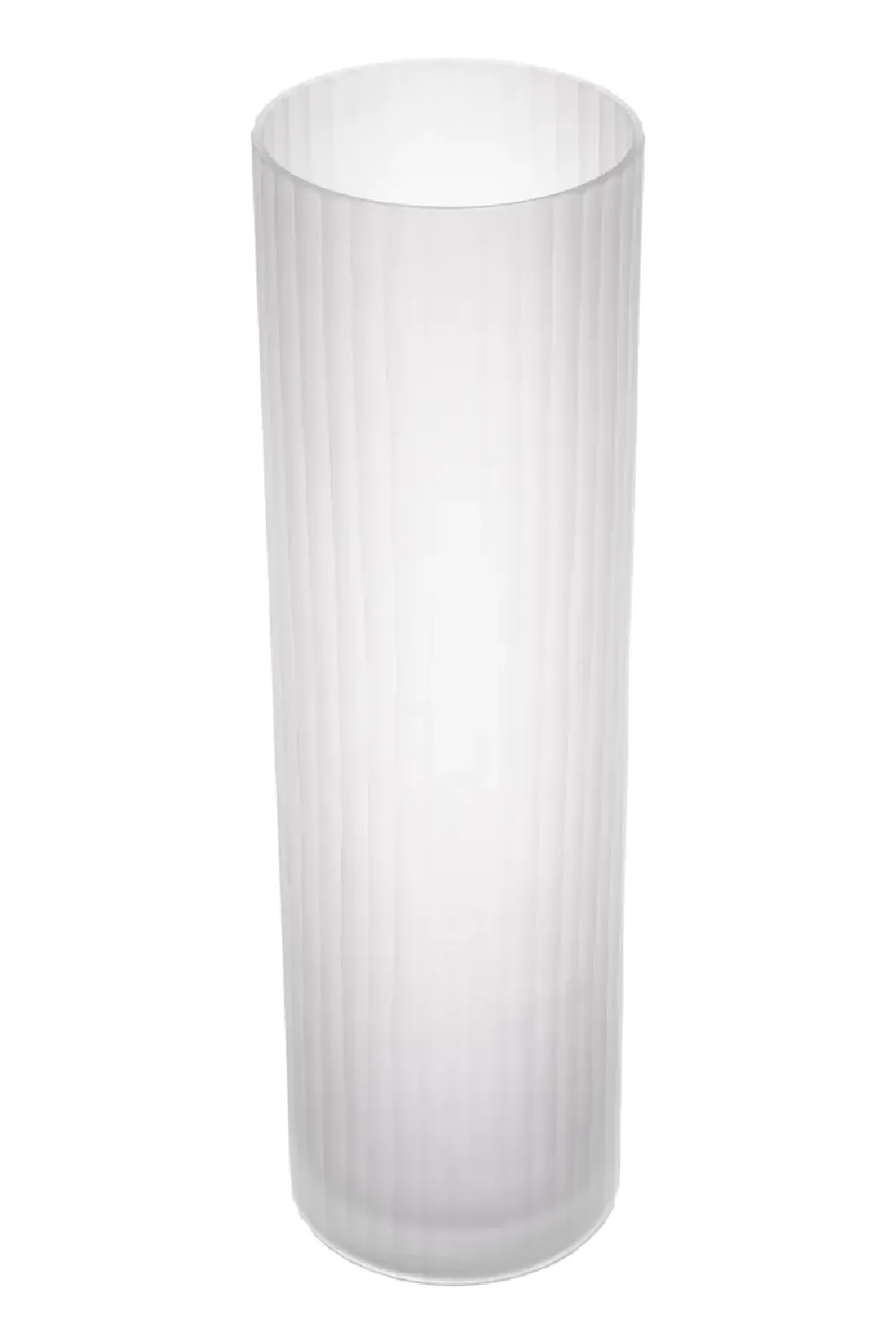White Frosted Glass Vase | Eichholtz Haight