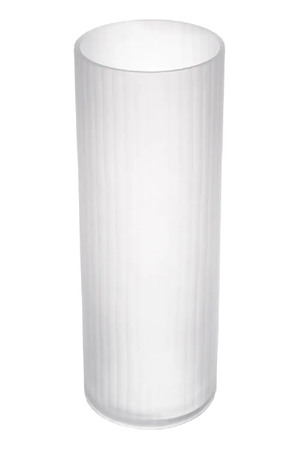 White Frosted Glass Vase | Eichholtz Haight