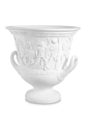 White Greek Inspired Vase | Met x Eichholtz Hydria Vase,Glass Vase