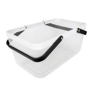 White Large Handy Storage Basket Figurines,Decorative Ornaments