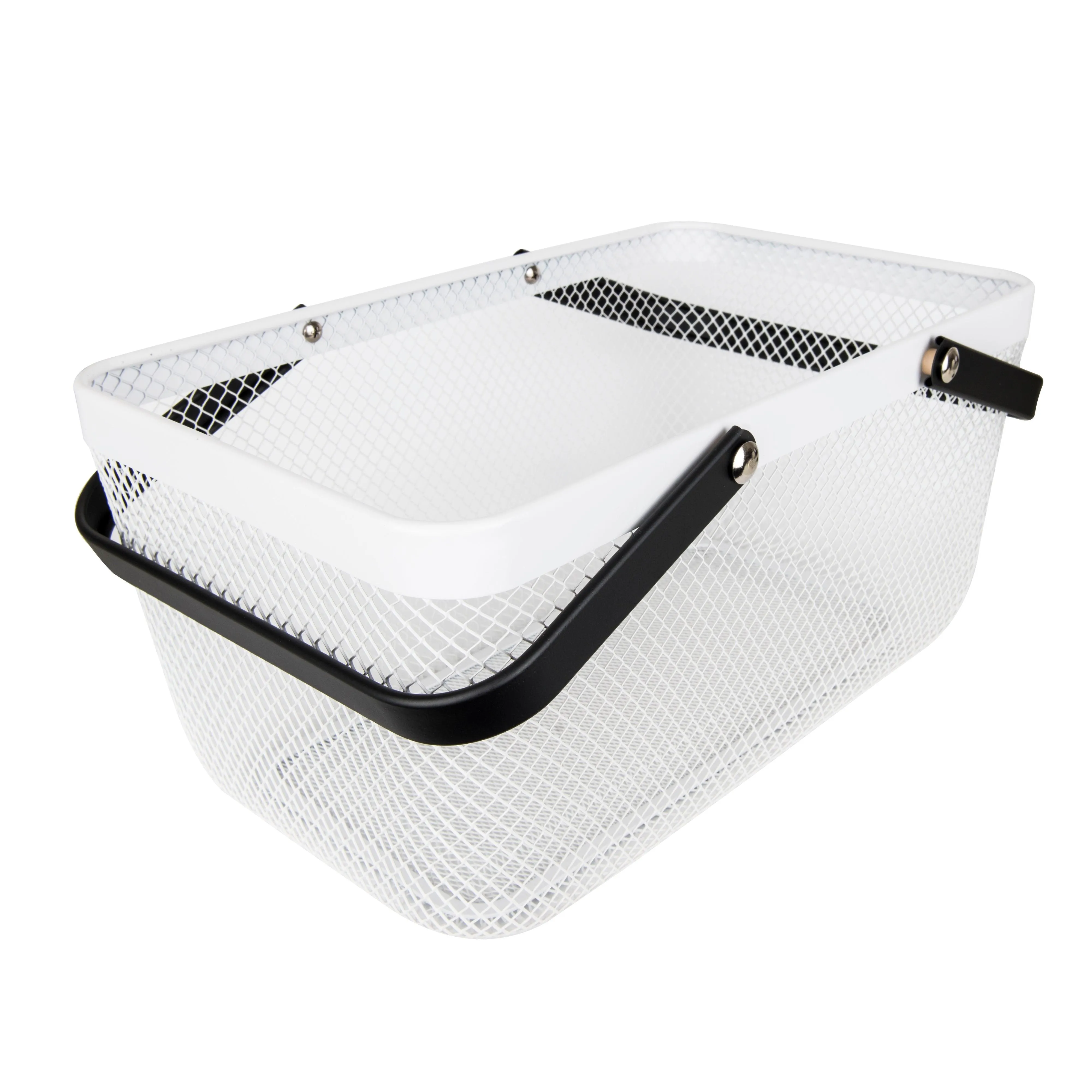 White Large Handy Storage Basket Figurines,Decorative Ornaments
