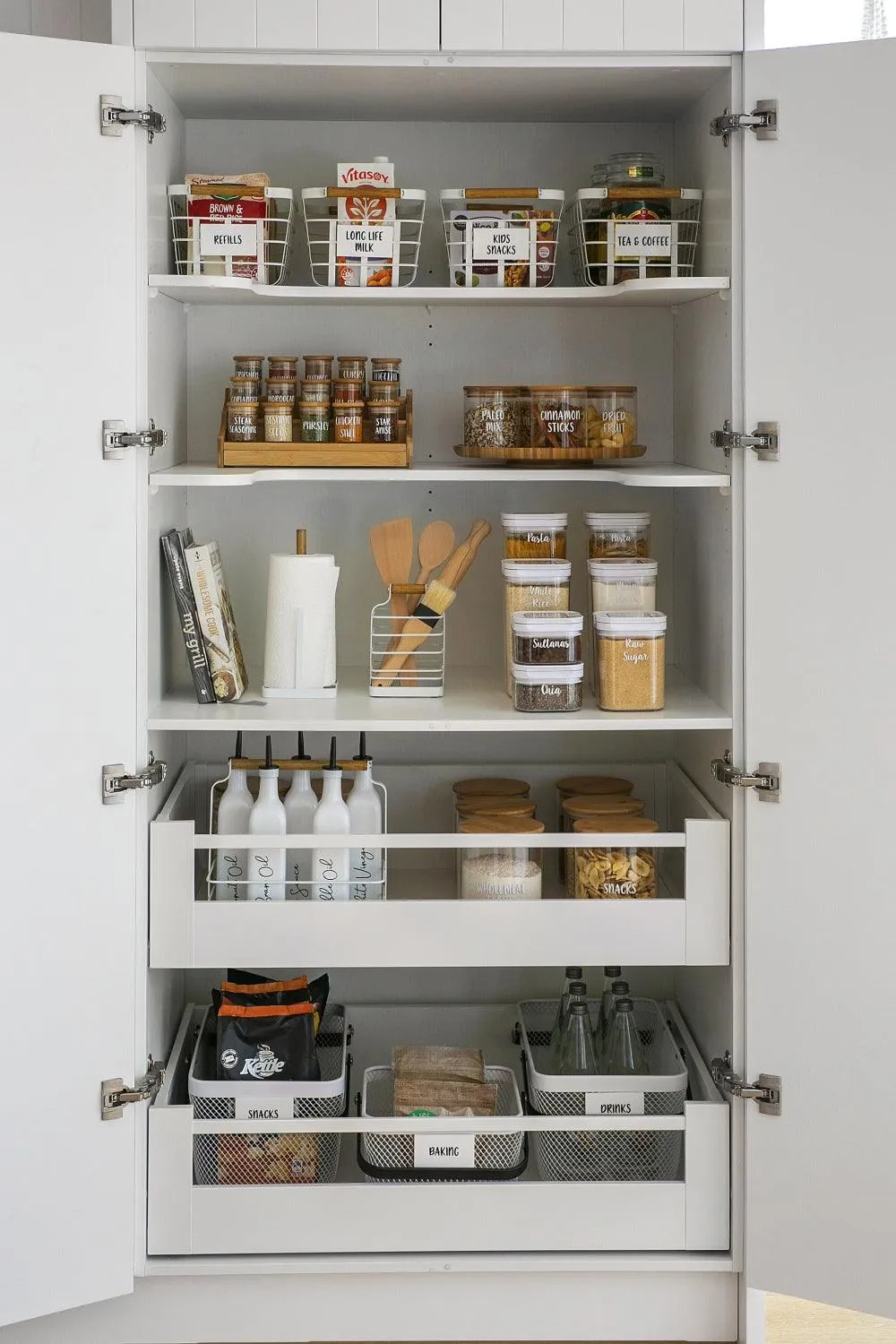 White Large Handy Storage Basket