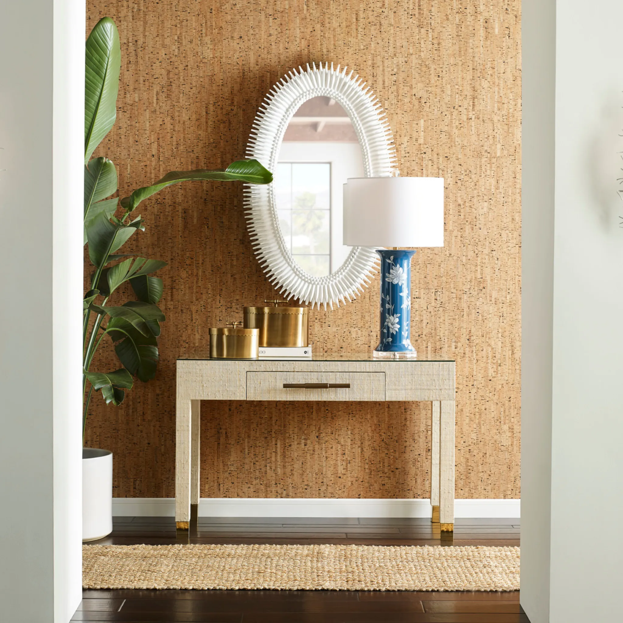 White Lucius Mirror